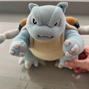 Official Pokemon Center International Plush Blastoise 9" 2015 Plushie Toy
